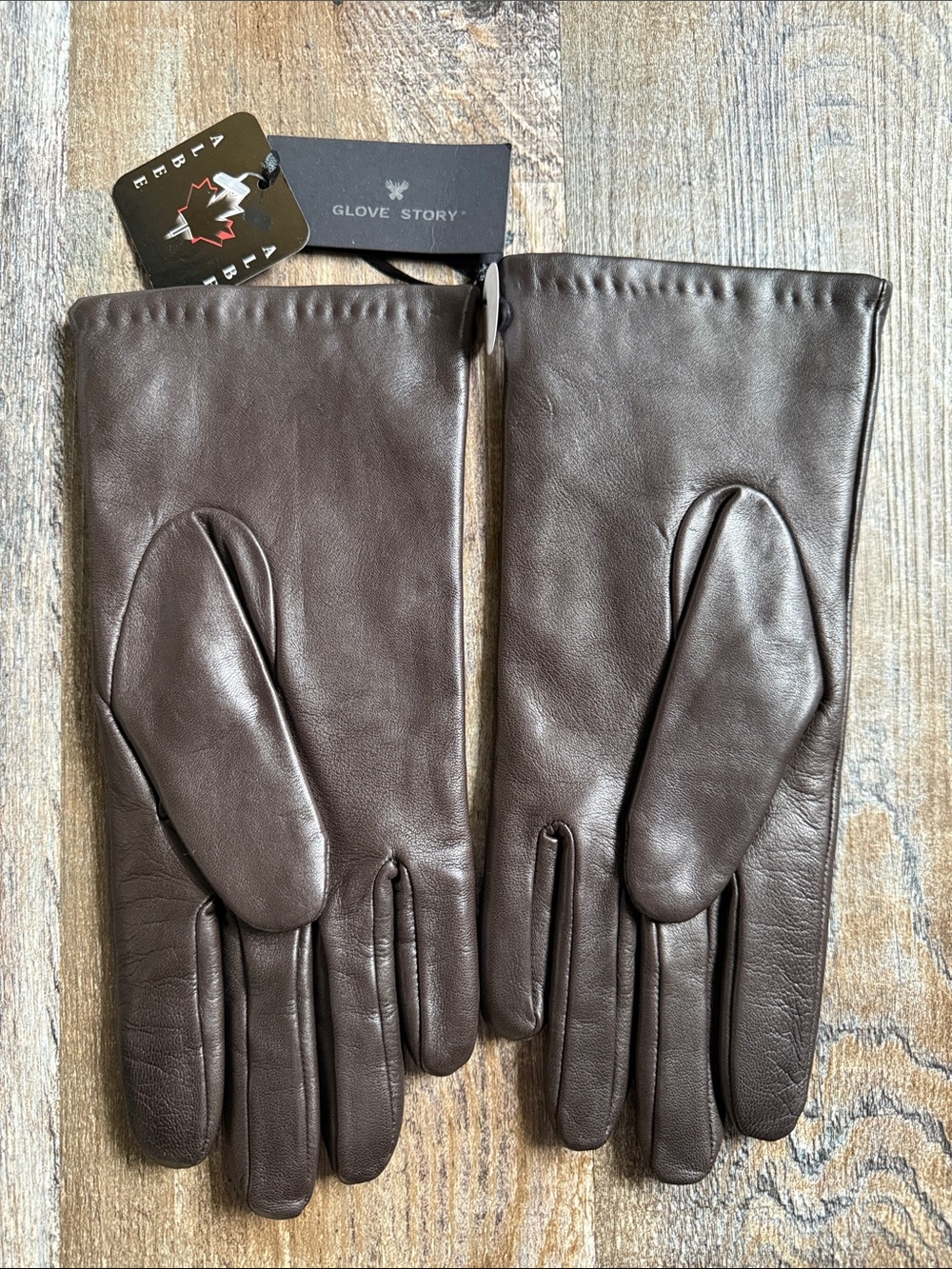 Glove Story | Brown Leather Gloves w Cashmere lining